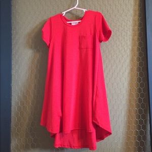 Lularoe Kids Red Scarlett Size 6